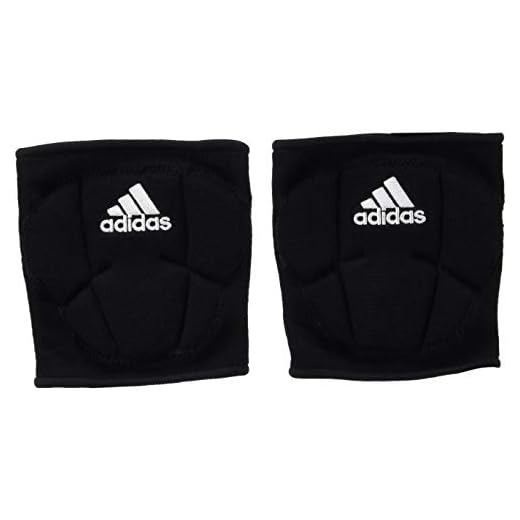 adidas Unisex-Adult Sleek 5 Inch Knee Pad, Black/White, Large