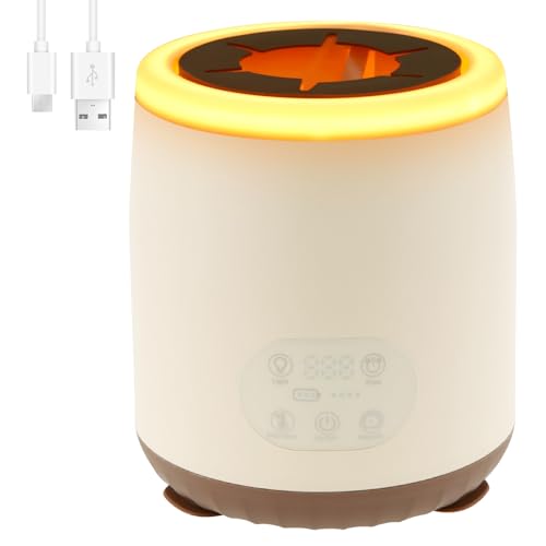 Coctelera de biberón con luz de noche caliente guardián de botella infantil velocidad y tiempo ajustable de botella de leche de bebé ajustable mixtos de biberón eléctrico de poco ruido