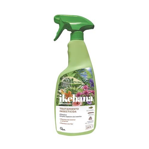 IKEBANA Insecticida con Deltametrina - Elimina Insectos, Pulgón, Oruga - Plagas Erradicadas en 24h - Las Plantas quedan Protegidas por Semanas - Apto para Flores Delicadas - Interior y Exterior