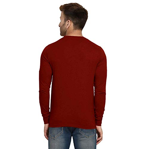 Image of LAZYCHUNKS Men's Cotton Full Sleeve T-Shirt | Round Neck Men's Tshirt