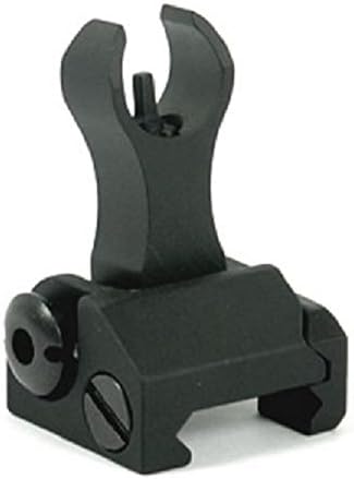 Green Blob Outdoors HK Back Up FRONT, Flip Up, Folding, Iron Sight Tactical Sight for Picatinny Rails, Tritum, Black BUIS