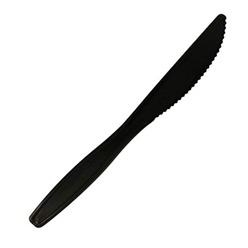 Highmark Full-Sized Plastic Knives, Black, Box Of 1000, 3585490695
