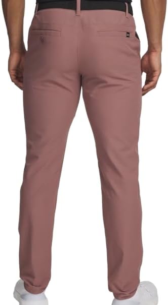 Under Armour Mens UA Drive Tapered Pants, Maroon Mist/Halo Gray, 36/32