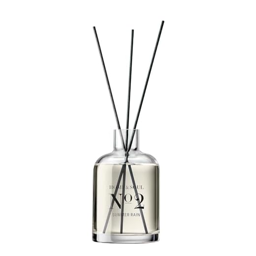 BUTLERS Raumduft 250 ml Summer Rain No. 2 - HOME & SOUL - Diffusor mit Rattan Duftstäbchen für ätherische Öle | Deko Badezimmer & Raumerfrischer für Büro | Raumparfum für die Wohnung