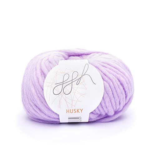 GGH Husky | Mélange de Laine Vierge - Super volumineux et Doux - 50g de Laine en pelote - Convient pour Le Tricot et Le Crochet | Couleur 052 - Fliederrosa