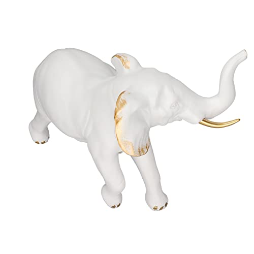 Figurines d'éléphant blanche décoration maison rangement bijoux bagues 22cm - 3