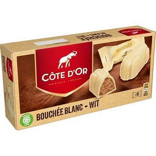 Cote DOr bouchées white chocolate