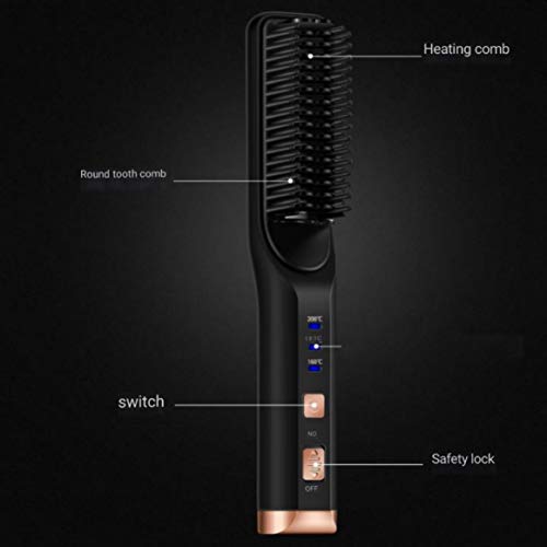 Cepillo eléctrico alisador de cabello rápido miniatura 4