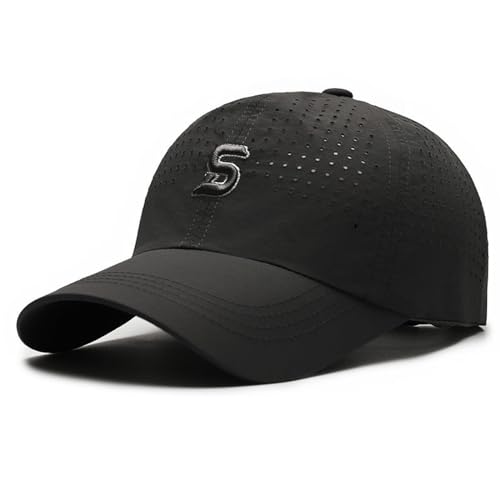 Image of Quick Dry Fit Baseball Cap - Water Repellent Sun Hat for Fishing, Running, Hiking, Golf, Surfing, Sailing, Boating