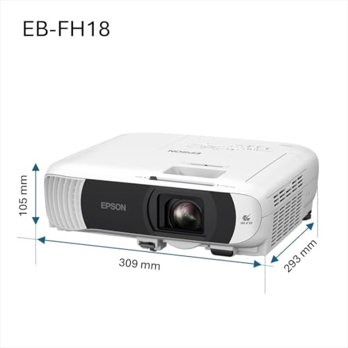 Epson EB-FH18 ist EIN erschwinglicher Full HD-Lampenprojektor mit 2X HDMI-Anschlüssen, WLAN mit Kompatibilität zu Apple AirPlay 2, großer Projektionsfläche bis zu 304 Zoll und 4.100 Lumen – Bild 5