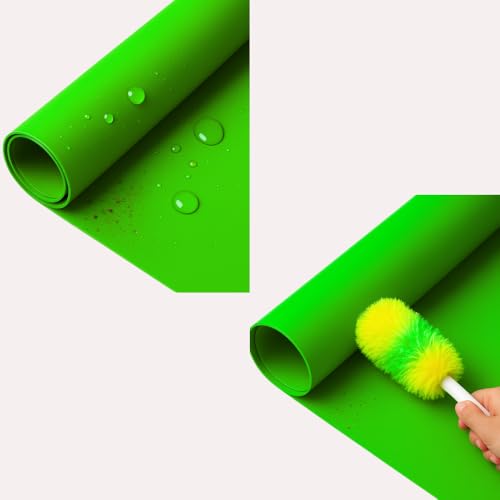 Image of SMILEDRIVE PVC Green Screen Backdrop, 60 x 120 cm | Wrinkle-Free, Chroma Key Sheet, Waterproof, For Streaming, Video Calls, Photography