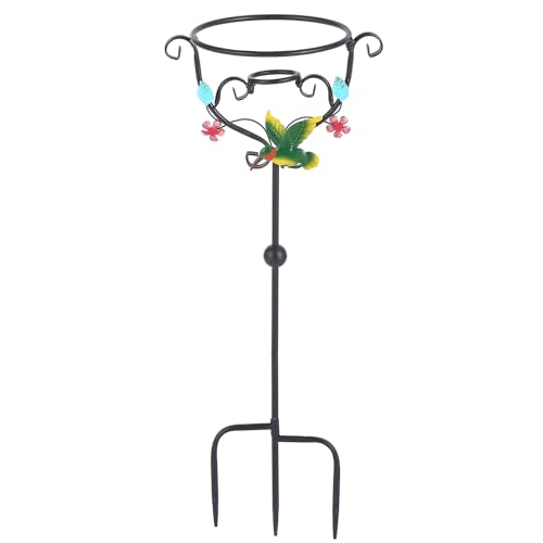 TICKCACY 31" Gazing Ball Stand Hummingbird Gazing Globe Stand