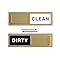 CONMOTO Dishwasher Magnet Clean Dirty Sign | No-Scratch Kitchen Magnet With 2 Stickers For Dishwasher Door