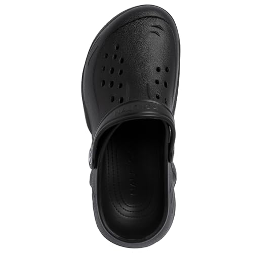 Image of Nautica Kids Clog Sandals - Slip-On Lightweight Water Shoes with Adjustable Heel Strap - Comfortable EVA Slip-Resistant Clogs for Boys & Girls - Toddler & Youth Sizes