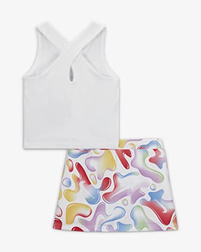 Nike Logo Tank Top And Printed Scooter Skirt Set (Toddler) #TOP1
