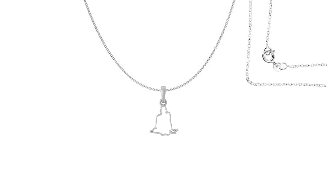 akshat sapphire Sterling Silver (92.5% purity) Spiritual Swami Samarth Chain Pendant (Pendant with Chain) for Men and Women Pure Silver religious Swami Chain Locket for Good Luck, Health & Wealth (7338)-picture-49