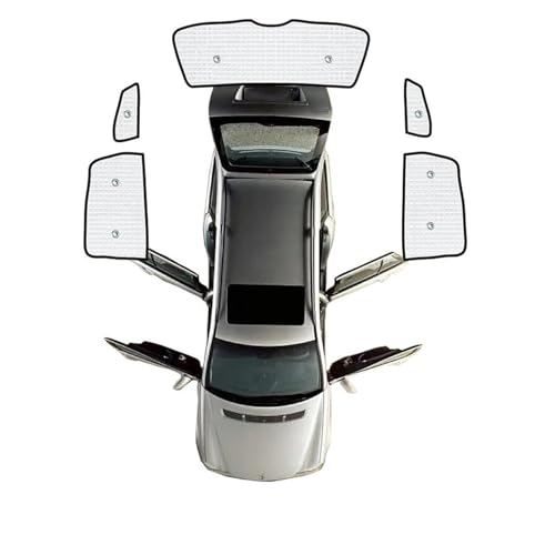 Parasol de coche para VW Polo MK4 de ventanas traseras y protección solar completa
