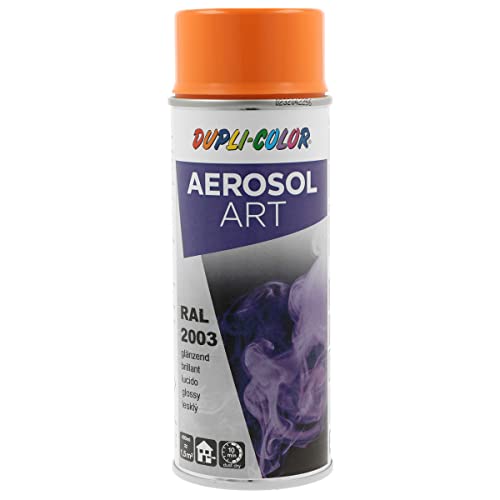 DUPLI-COLOR AEROSOL ART RAL 2003 pastellorange glänzend 400 ml, Spraylack für vielseitigen Einsatz, schnelltrocknend, hohe Deckkraft, für Innen- und Außenbereiche geeignet