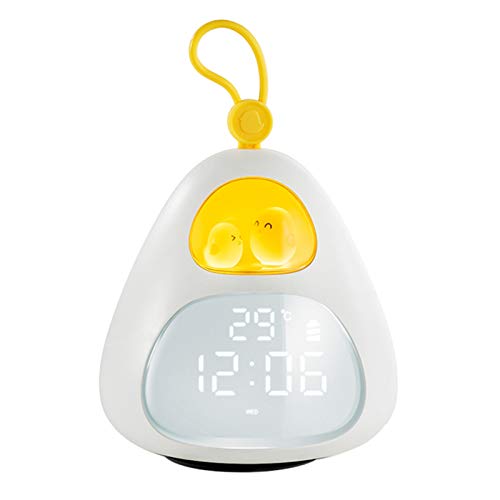 Wake Up Lichtwecker mit drei Alarmen, Schlummerfunktion, Tischlampe, Nachttischlampe, Augenschutz, Touch-Control-Funktion für Kinder,