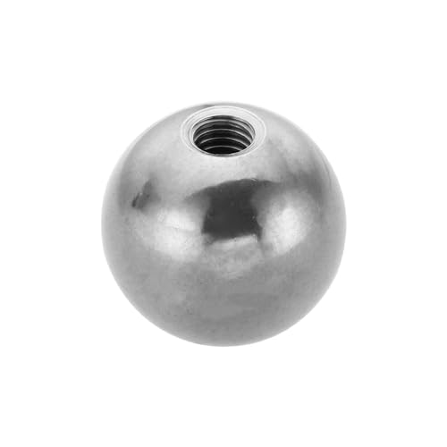 PATIKIL M8x30mm Ball Nuts Knob, 1 Pcs Female Thread 304 Stainless Steel Round Blind Hole Screw Cap Cover for Lighting Machinery DIY Decoration, Silver