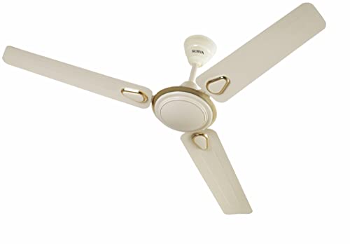 Image of Surya AiroBriz-Lx 1200MM Ceiling Fans | High Performance at Low Voltage | for up-beat Living rooms, Bedrooms, Dens, Common Areas, Home and Office (Ivory)
