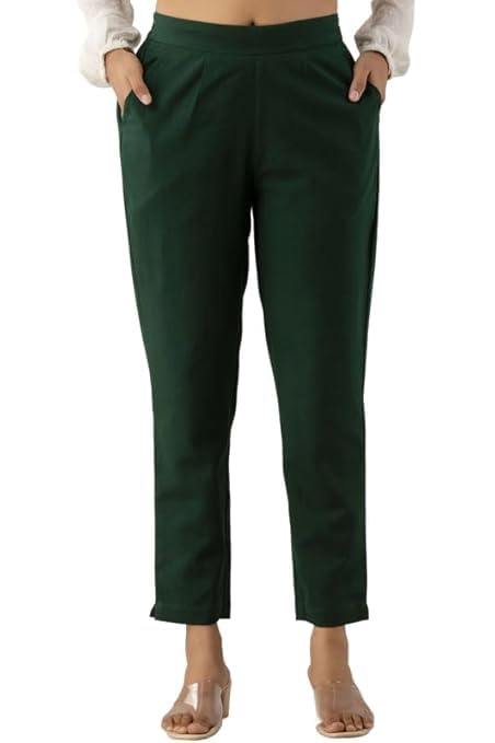 Image of Moirai Cotton Regular Fit Woman Trousers Pants Kurti Pant Daily Casual Formal Office Use