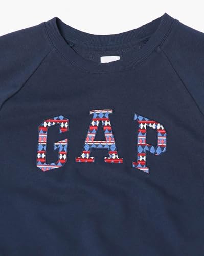 Image of Gap Women Regular Fit Solid Full Sleeves Round Neck Cotton Sweatshirt