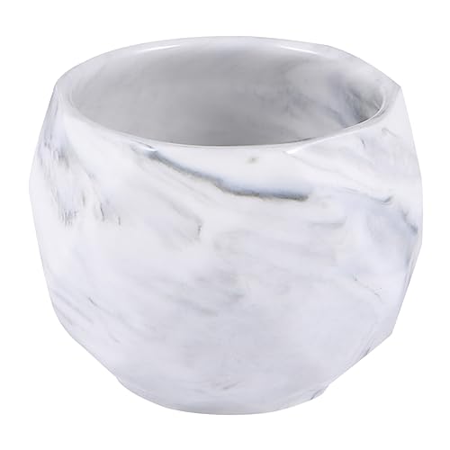ANDRESLAD 1pieza Maceta Cerámica Diseño Marmoleado para Plantas Suculentas Decoración De Oficina y Hogar