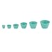 YWBL-WH 9Pcs Rubber Filter Cones Stopper Buchner Funnel Flask Filtration Set