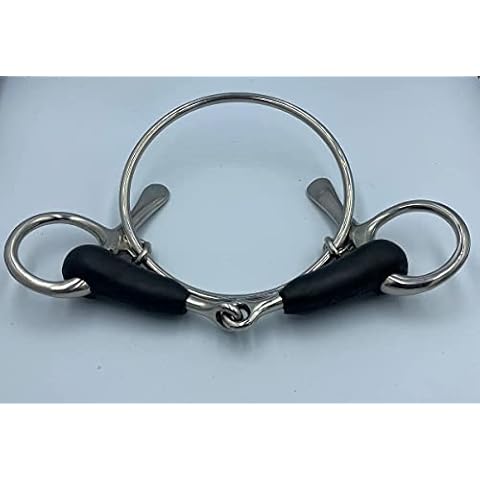 Dexter Racing Half Spoon Rubber Jointed Stainless Steel Horse Pony Bit (6") Cover
