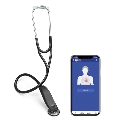 Digital Stethoscope with 24x Amplification & Hi-Fi Heart/Lung Modes - Professional Grade, Cloud...