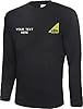 Personalised Embroidered Gas Safe Long Sleeve T-Shirt, Officially Registered Merch Workwear Unisex Tee Top (Black, M) #1