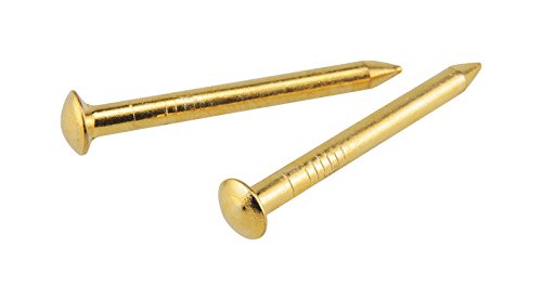 OOK2" Brass Plated Bendless Nail 10-Pack