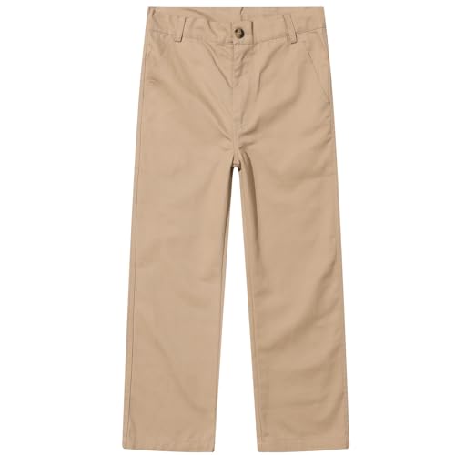Amazon.com: GRANDWISH Boys Chino Pants, Kids Flat Front