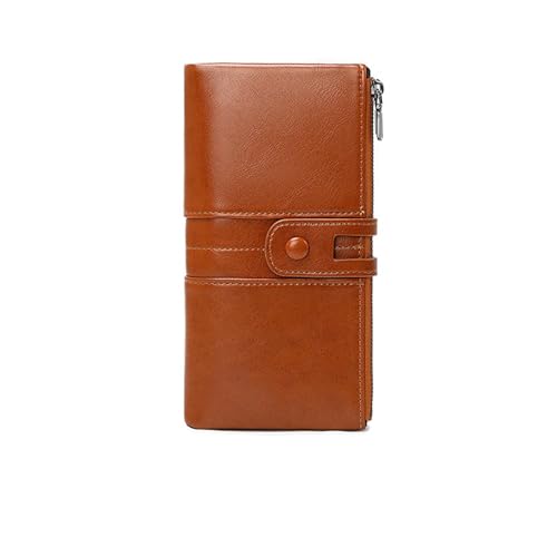 Handbags Business Wallets Women's Money Clips Leather Card Cases Purses Blocking Wallet Money Organisers,Brown