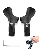 HUVZOR 1 Par Bicicleta Puños MTB,8 mm(Negro)