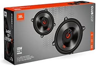 JBL Club 522F 2-Way Car Speakers Set - 135 Watt Pro Sound Car Audio Boxes 5.25 inch