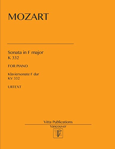 Sonata in F major: K 332. Urtext