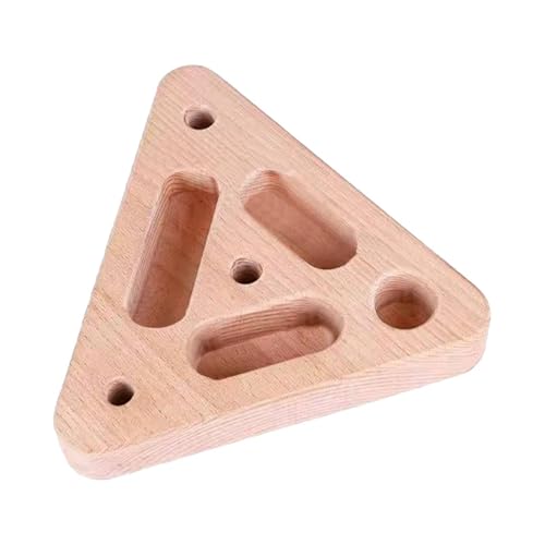 Hangboard de madera triangular para escalada y entrenamiento de dedos 7