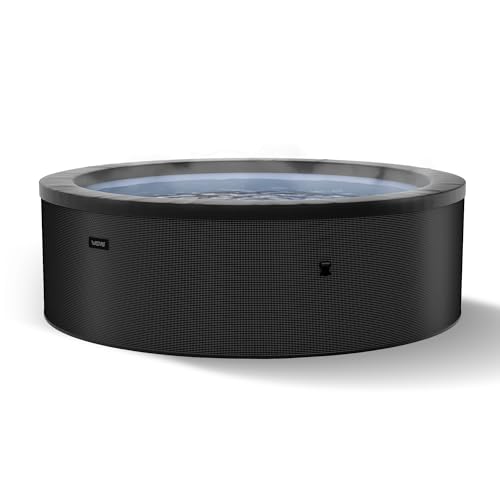 Wave Tahoe Eco Foam Spa | Tragbarer Outdoor-Hot Tub mit schneller Aufheizung | Strapazierfähiges PVC-Material | Einfacher Aufbau (Charcoal Black, 6 Person)