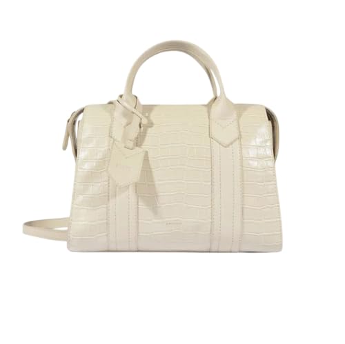Bolsa Bowling Nay Croco Branca Schutz Branco Feminina