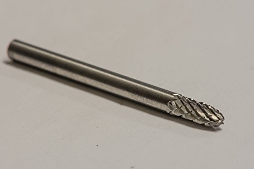 Fresa de carburo sólido doble corte SF-41 1/8" x 1/4" miniatura 5