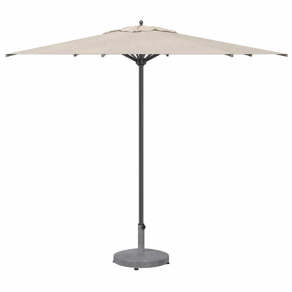 Stojak na parasol przeciwsłoneczny, ciemnoszary, o wyglądzie drewna, ze stali, 48 x 48 x 32 cm, z obciążeniem, do ogrodu, na taras, balkon, patio, stabilny stojak na parasole z rurą i tuleją