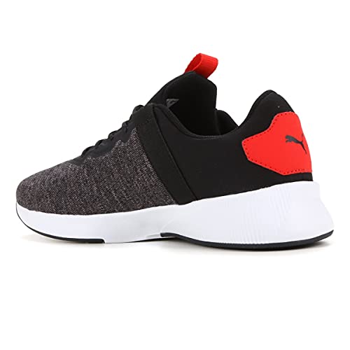 Tênis de Corrida Flyer Beta BDP, Puma, Unissex, Preto/Cinza/Vermelho, 42