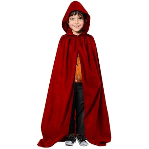 candyfouse Kids Halloween Velvet Cloak Cover