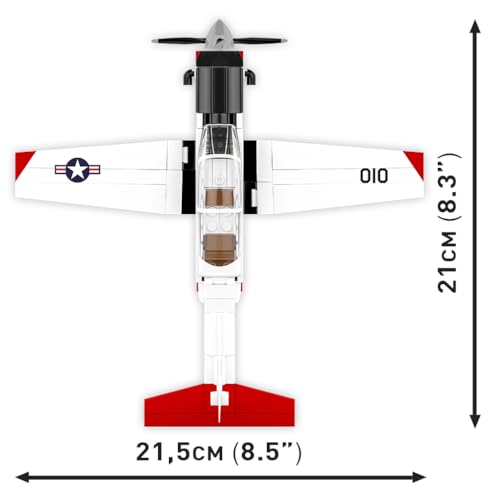 Bloques de construcción COBI Beechcraft T-6 Texan II, avión miniatura 5