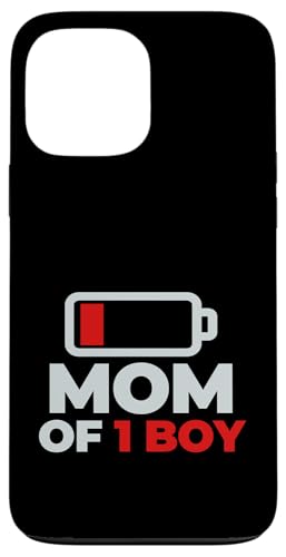 Mothers Day Tired Mom of 1 Boy �ʔ����f�U�C�� �X�}�z�P�[�X iPhone 13 Pro Max �p