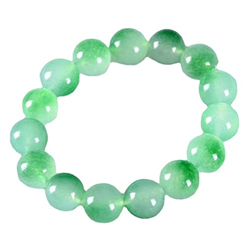 Bracelet Jade 10mm Authentique | Vert Transparent d'Exception