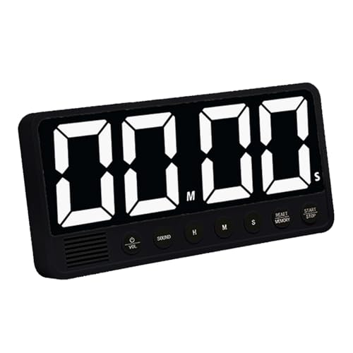 Cronómetro digital con temporizador de cuenta arriba/abajo, para aula, hogar, mesa, pantalla LED, cocina, temporizador de pantalla grande