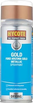 Hycote Fast Drying Aerosol Car Spray Paint, Ford Arizona Gold, Metallic, 400 ml